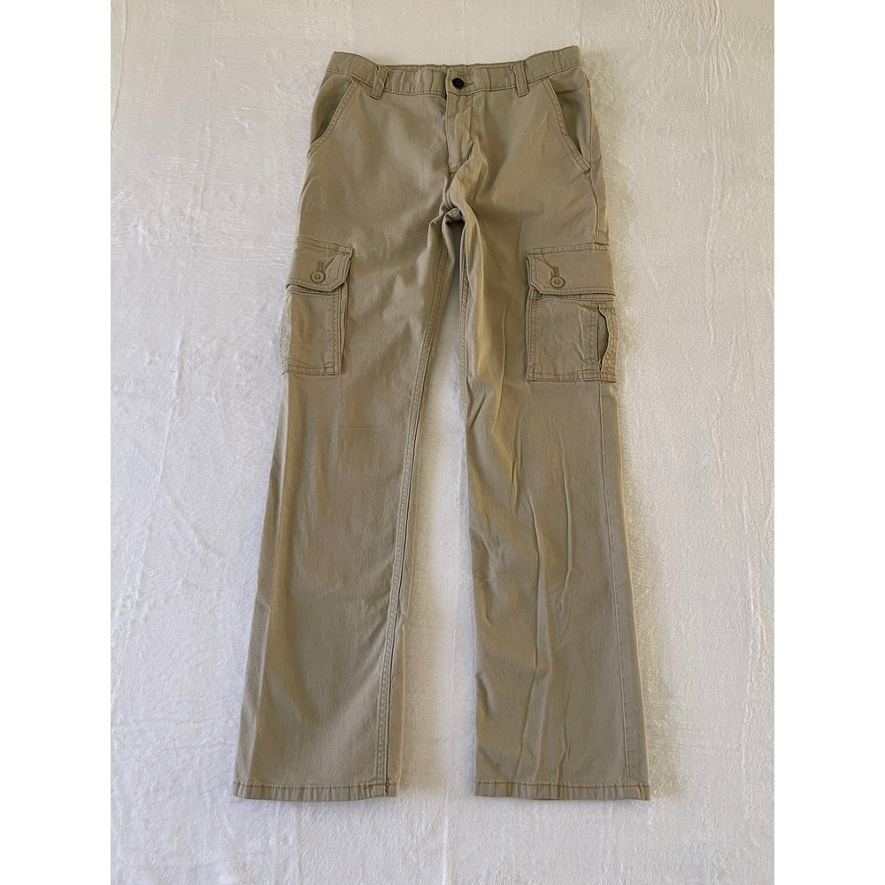 Wrangler Girls Khaki Tan Cargo Pants Straight Leg Size 16 Regular 9RKBWBF
